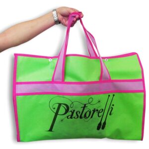 Чорний чохол-тримач Pastorelli для зберігання та транспортування гімнастичного купальника.